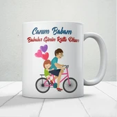 Canım Babam Baskılı Babalar Günü Kupa Bardak Kahve Kupa Bardak-27 - 1