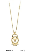 14 Ayar Altın Yüzük Model Kolye KLY1634 - 1