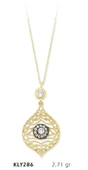 Harem Altın 14 Ayar Altın Motif Kolye KLY286 - 1