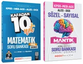 İndeks Akademi 2025 KPSS MEB-AGS ALES DGS Matematik Kafadan 10 Net + Sözel-Sayısal Mantık Soru Bankası 2 li Set - Metin Şimşek İndeks Akademi Yayıncılık - 1