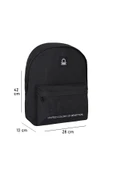 United Colors of Benetton Basic Tek Bölmeli Sırt Çantası Siyah /  70685 thumbnail 8