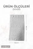 4'lü Beyaz Hotel El Havlusu - 50x90 Cm, 225 Gr, %100 Pamuk, Spa Ve Otel Havlusu, Günlük Kullanıma Uygun thumbnail 4