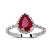 1.82 Ct Pırlanta Yakut Yüzük RTY35 - 1