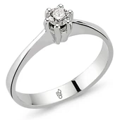 0.30 Karat F Renk HRD Sertifikalı Pırlanta Tektaş Yüzük RM30048 - 1