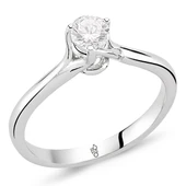 0.30 Karat F Renk HRD Sertifikalı Pırlanta Tektaş Yüzük RM30063 - 1