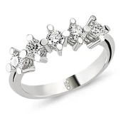 18 Ayar Altın 0.90 Ct Pırlanta Beştaş Yüzük RMY201 - 1