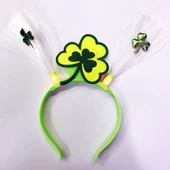 Led Işıklı Yanar Söner Yeşil Renk Oktoberfest Partisi Tacı 25x13 cm - 1