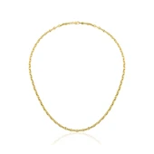 Harem Altın Oval Barlı Zincir Kolye ZKU106 - 1