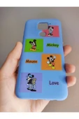 Xiaomi Redmi Note 9 Uyumlu Mickey Mouse Tasarım Telefon Boyun Askılı Set Kılıf - 4