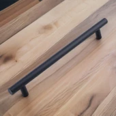 Çubuk Siyah Metal Kulp 256 mm 25.6 Cm Mobilya Mutfak Çekmece Dolap Dolabı Kulpu Kulbu Kulpları - 8