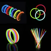 Glow Fosforlu Neon Bileklik 50 Adet - 6