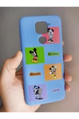 Xiaomi Redmi Note 9 Uyumlu Mickey Mouse Tasarım Telefon Boyun Askılı Set Kılıf - 2