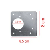 Mobilya Dolap Kapak Taş Menteşe Tamir Sacı Pratik Onarım Kiti Yuva Saçı Tablası 8x8.5 cm 8 Adet thumbnail 3