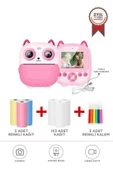 Torima CMR-21 Pembe Dijital Video Kayıt Fotoğraf Çocuk Kamerası Termal Resim Kağıt Baskılı Yazıcı - 1