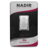 Harem Altın 10 Gram Gümüş Külçe - 1