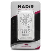 Harem Altın 100 Gram Gümüş Külçe - 1