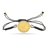 İpli Ucu Toplu Çeyrek Altın Bileklik - 1