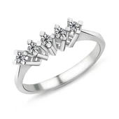 0.21 Karat E Renk Beştaş Pırlanta Yüzük PB566 - 1