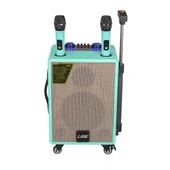 LİGE 8 Valiz Boy Tekerlekli Tutacaklı Karaoke Mikrofonlı Bluetooht Hoparlör - 2