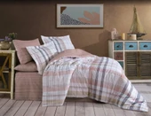 Hobby Çift Kişilik Ranforce Nevresim Takımı Vivaldi Pudra - 1