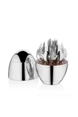 Fecra Silver Egg Standlı 24 Parça Çatal Kaşık Bıçak Takımı - 2