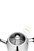 Nehir Modern Maxi Büyük Boy Paslanmaz Çelik 1.6-2.5 Lt. Çaydanlık Takımı - 3