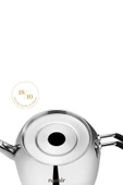 Nehir Modern Maxi Büyük Boy Paslanmaz Çelik 1.6-2.5 Lt. Çaydanlık Takımı - 4