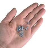 3.5x13mm Silindir Düz Tornavida Başlı Sivri Uçlu Vida Ysb Sac Vidası -100 adet - 2