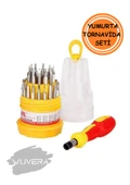 Wuvera 31 Parça Mini Tornavida Seti – Profesyonel ve Pratik Tamirat Çözümü - 3