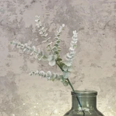 Nettenevime 3lü Set Yapay Çiçek Pastel Karlı Okaliptus 48cm 5Dallı Uzun Dal Eucalyptus thumbnail 6