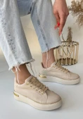 Kity Bej Cilt Bağcıklı Spor Ayakkabı thumbnail 4