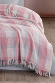 Upstyle Battaniye Pamuklu Tek Kişilik Warm Soft Pudra - 1
