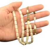 Kapsül Kesim 11x7 mm Pelesenk Ağacı Detaylı Sistem Püsküllü Narçıl Tesbih thumbnail 1