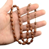 Kapsül Kesim 11x7 mm Kafur Ağacı Sistem Püsküllü Tesbih thumbnail 1