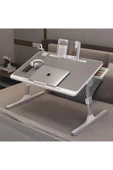 TechTic Çok Amaçlı Yükseklik Ayarlı Fanlı Laptop Standı Katlanabilir Soğutuculu Notebook Sehpası - 6