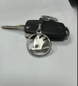 Skoda 3D Gümüş Renk Oto Anahtarlık thumbnail 1