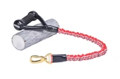 Dogness Anti-Shock Leash 63cm Turuncu Köpek Gezdirme Kayışı Kordonu - 1
