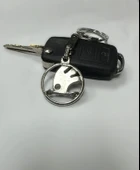 Skoda 3D Gümüş Renk Oto Anahtarlık thumbnail 2