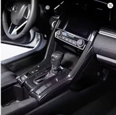 Honda Civic FC5 FK7 2016 - 2021 için karbon Fiber Vites Çerçevesi  sağ ve sol direkler TEK PARÇA - 3