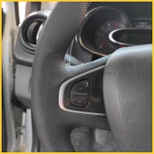 Clio 4 FAZ 2 Araca Özel Direksiyon Kılıfı (GRİ DİKİŞ) - 5