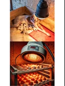 (5 Adet) 150W Kızılötesi (infrared) Isıtıcılı Hayvan Isıtma ve Kuluçka Lambası (Kırmızı Işık) E27 (Kalın Duy) - 5