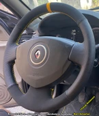 Clio 2 Araca Özel Direksiyon Kılıfı (Noktalı Nubuk Yüzüklü) thumbnail 1