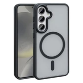 Samsung Galaxy S25 Plus Kılıf Kablosuz Şarj Özellikli Mat Arka Yüzey Sio Kapak thumbnail 1