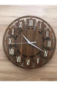 AHŞAP DEKORATİF DUVAR SAATİ 33 cm (3mm mdf-Quartz saat) - 3