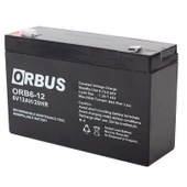 AKÜ 6 VOLT 12 AMPER ORBUS ORB6-12 ( 150 X 50 X 94 MM ) (4172) - 1