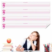 Kılavuz Çizgili Akıllı Kağıt Yazı Tahtası Duvarda İz Bırakmaz Statik Yeni Müfredata Uygun 100x56cm - 1