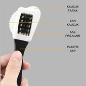 Çift Taraflı Pratik Taşınabilir Süet Nubuk Deri Çizme Bot Ayakkabı Temizleme Bakım Fırçası - 4