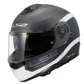 LS2 STROBE 2 VICTORY MAT GRİ-MAVİ-KUM KASK thumbnail 1