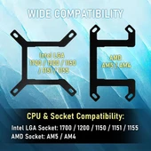 BITFENIX 240mm CUBE 240 AIO-240-WW27A-RP ARGB Sıvı Soğutmalı AM5-11851p İşlemci Fanı Beyaz - 7