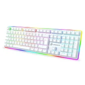 GameBooster G918 USB Q Trk RGB Mekanik Beyaz Gaming Klavye GB-G918R-WH thumbnail 1